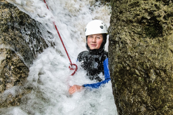 Canyonning in den Alpen