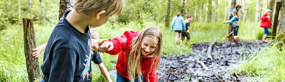 Kinder entdecken die Natur im Feriencamp