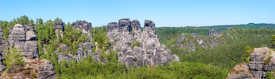 Die Landschaft der Sächsischen Schweiz