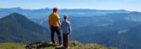 Vater und Sohn in den Kitzbüheler Alpen