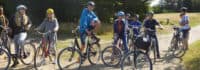 Gruppenbild bei der Fahrradtour