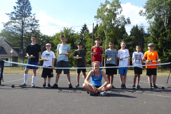 Teilnehmer des Tennis Camps