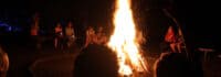 Lagerfeuer im Survivalcamp