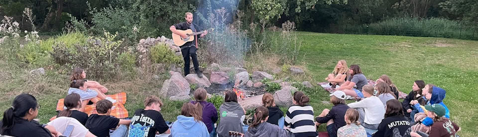 Lagerfeuer im Kochcamp